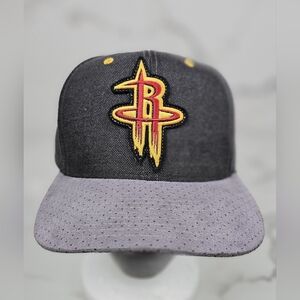 Houston Rockets Snapback Orange Hat‎ Mitchell And Ness EUC Cap Basketball